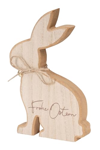 levandeo Osterhase Frohe Ostern Deko Hase H20cm MDF Holz Natur Figur Tischdeko Frühling Aufsteller levandeo Osterhase Frohe Ostern Deko Hase H20cm MDF Holz Natur Figur Tischdeko Frühling Aufsteller von levandeo