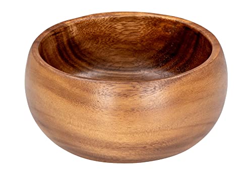 levandeo Schale Holz 15cm rund Akazienholz Tischdeko Natur Braun Schüssel Bowl Dekoschale Dekoration Küchenschale Aufbewahrung Obstschale Müslischüssel von levandeo