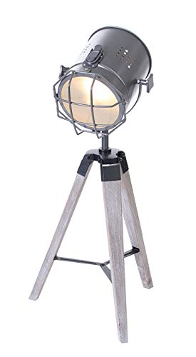 levandeo Stehlampe Dreibein 64cm Hoch Lampe Leuchte Industrie Shabby Chic Vintage Retro Scheinwerfer Stativ von levandeo