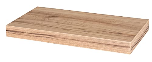 levandeo Wandboard Bobby Kernbuche Dekor 40cm - Deutsche Herstellung Schablone und Schrauben - Wandregal Wandbord von levandeo