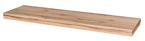 levandeo Wandboard Bobby Kernbuche Dekor 80cm - Deutsche Herstellung Schablone und Schrauben - Wandregal Wandbord von levandeo