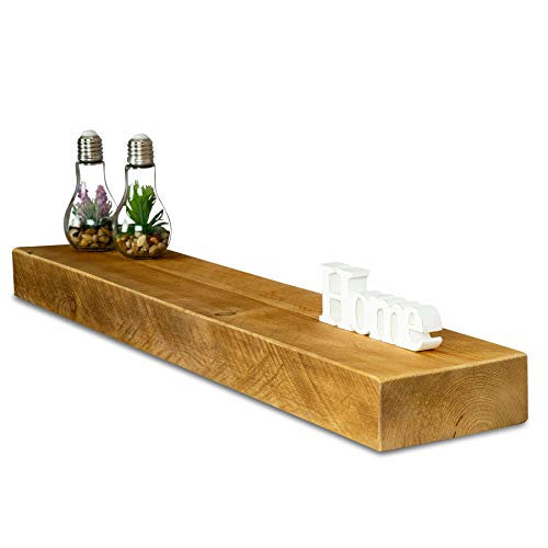 levandeo Wandregal Holz Massiv 100x20cm Eiche Farbig Wandboard Vintage Rustikal Design Natur Regal levandeo Wandregal Holz Massiv 100x20cm Eiche Farbig Wandboard Vintage Rustikal Design Natur Regal von levandeo