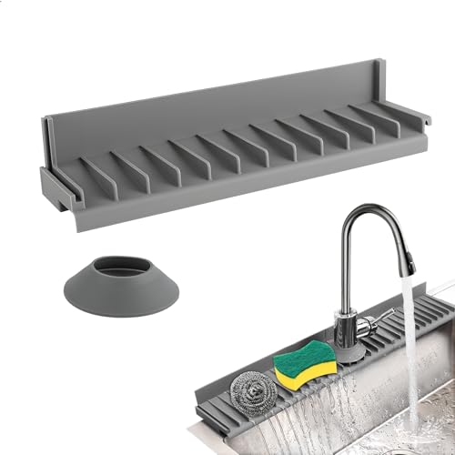 Abtropfmatte Schmal SpüLe SpüLbeckenmatte Barmatte, Wasserhahnschutz & Abtropfmatte Geschirr für Küchenspüle, Rutschfest Spüle Splash Guard Matte, Erweiterbare Silikonmatte Küche für Spüle Abtropfmatte Schmal SpüLe SpüLbeckenmatte Barmatte, Wasserhahnschutz & Abtropfmatte Geschirr für Küchenspüle, Rutschfest Spüle Splash Guard Matte, Erweiterbare Silikonmatte Küche für Spüle von leyomgamz