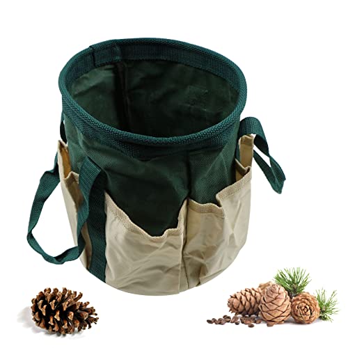 Gartentasche Gartenwerkzeug Garten Werkzeugtasche Gartengerätetasche, mit Wasserdichtem Oxford-Tuch, 6 Taschen Können Werkzeuge Aufnehmen, Aufbewahrungstasche Mehrzweck Tasche Verschleißfest von leyomgamz