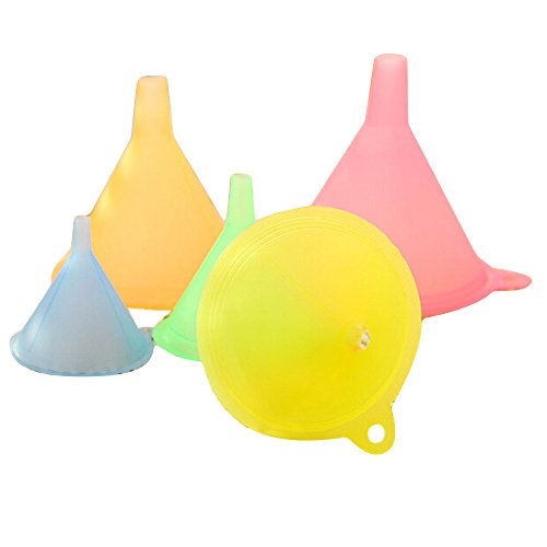 Flüssig-Klein-Set Vielzahl PCs 5 Küchenöl Medium Kunststoff großer Trichter bunt Küche, & Trinken Silikon-Kochgeschirr-Set Hitzebeständig (Multicolor, One Size) von liaddkv