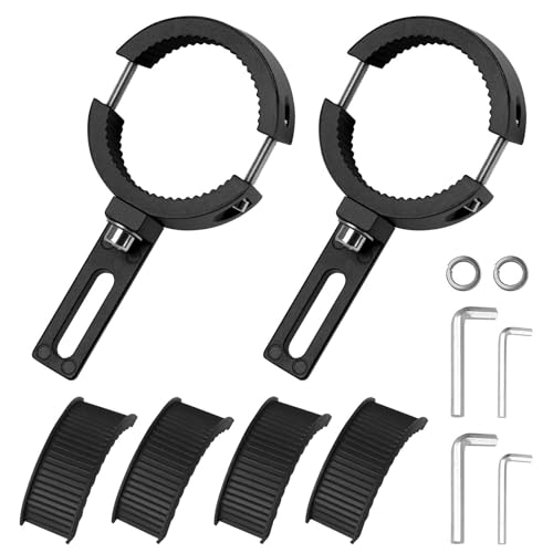 38–60mm Motorrad-Scheinwerferhalterung Halterungen, 2 Stück Verstellbare Motorrad-Lichthalterung, Universelle Halterungen für Motorrad-Scheinwerfer von liangren