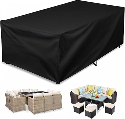 Gartenlounge Abdeckung Winterfest 150x100x60cm ,Gartenmöbel Abdeckung Gartenmöbel, Oxford Gewebe plane für Gartenmöbel, Gartentisch Plane,Schutzhülle Loungemöbel Staubfest von lianyibo