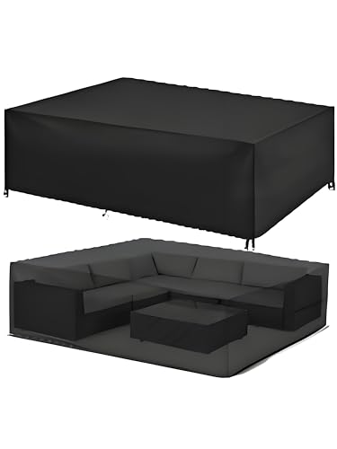 Gartenmöbel Abdeckung 220x150x80cm Gartenmöbel Abdeckung Sets Tische und Stühle Schwarz Multi Größe Abdeckplane Gartenmöbel 420D Winterfest Rechteckig Schutzhülle von lianyibo
