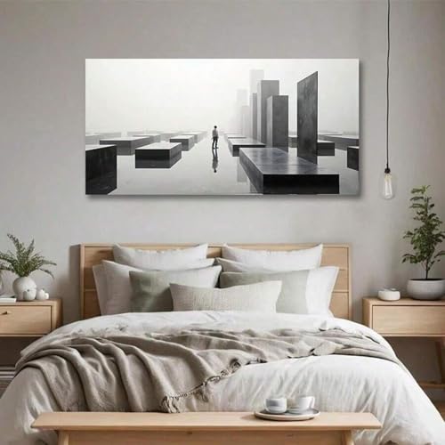 lianyibo 1 Stück große moderne Landschafts-Leinwandkunst, golden, dramatisch, natürlich, mathematisch, Konstruktivismus, Schlafzimmer-Dekor, 60 x 120 cm, rahmenlos lianyibo 1 Stück große moderne Landschafts-Leinwandkunst, golden, dramatisch, natürlich, mathematisch, Konstruktivismus, Schlafzimmer-Dekor, 60 x 120 cm, rahmenlos von lianyibo