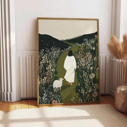lianyibo 1 pièce Jésus quitte le 99 Bon Pasteur Art Poster Bible Art Peinture Impression sur toile Image murale pour salon Décor 60x90cm Sans cadre lianyibo 1 pièce Jésus quitte le 99 Bon Pasteur Art Poster Bible Art Peinture Impression sur toile Image murale pour salon Décor 60x90cm Sans cadre von lianyibo