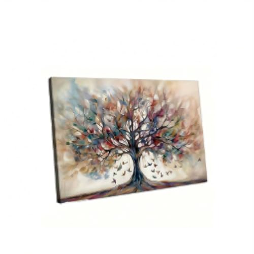 lianyibo 1 x großer Leinwanddruck mit Lebensbaum – abstrakte Malerei, Wandkunst, klassisch, zeitgenössisch, Wohnzimmer-/Schlafzimmer-Dekor, 70 x 110 cm, rahmenlos lianyibo 1 x großer Leinwanddruck mit Lebensbaum – abstrakte Malerei, Wandkunst, klassisch, zeitgenössisch, Wohnzimmer-/Schlafzimmer-Dekor, 70 x 110 cm, rahmenlos von lianyibo