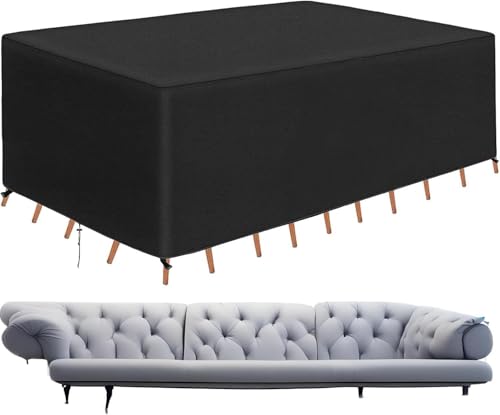 lianyibo Abdeckplane 420D Oxford-Stoff Schutzhülle 130x55x50cm Abdeckung Gartenmöbel Winterfest Wasserdicht Regenfest Uv-Resistant, Winddicht Schutzhülle für Rattanmöbel Balkonmöbel lianyibo Abdeckplane 420D Oxford-Stoff Schutzhülle 130x55x50cm Abdeckung Gartenmöbel Winterfest Wasserdicht Regenfest Uv-Resistant, Winddicht Schutzhülle für Rattanmöbel Balkonmöbel von lianyibo