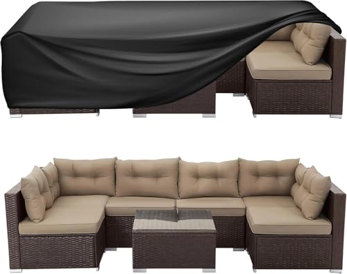 lianyibo Gartenmöbel Abdeckung 285x155x85cm Winddicht, UV-Beständiges Gartenstuhl Schutzhülle aus Oxford Polyester, Abdeckhaube für Stapelstühle Gartenstuhl Hochlehner lianyibo Gartenmöbel Abdeckung 285x155x85cm Winddicht, UV-Beständiges Gartenstuhl Schutzhülle aus Oxford Polyester, Abdeckhaube für Stapelstühle Gartenstuhl Hochlehner von lianyibo