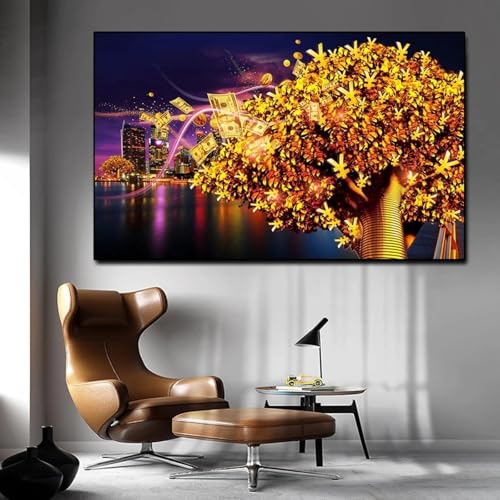 lianyibo Gemälde „Glücksbaum“ mit Dollar-Geldbaum, nordische Landschaft, Poster, Leinwanddrucke, Wandkunst, Bilder, Zimmer, Heimdekoration, 30 x 50 cm, rahmenlos lianyibo Gemälde „Glücksbaum“ mit Dollar-Geldbaum, nordische Landschaft, Poster, Leinwanddrucke, Wandkunst, Bilder, Zimmer, Heimdekoration, 30 x 50 cm, rahmenlos von lianyibo