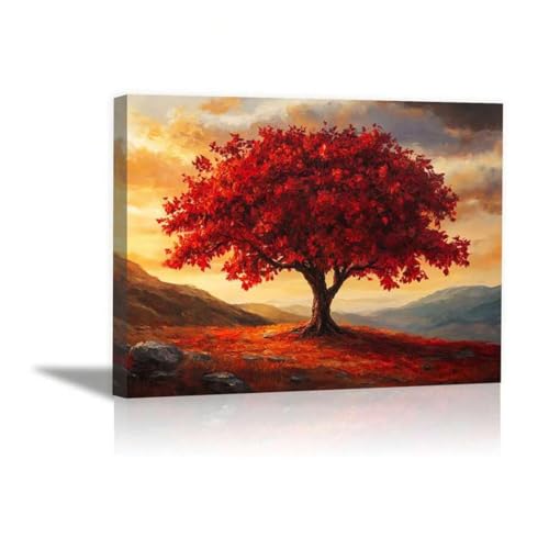 lianyibo Grande impression sur toile représentant un arbre de vie décoration murale paysage pour salon bureau 20 x 30 cm sans cadre lianyibo Grande impression sur toile représentant un arbre de vie décoration murale paysage pour salon bureau 20 x 30 cm sans cadre von lianyibo