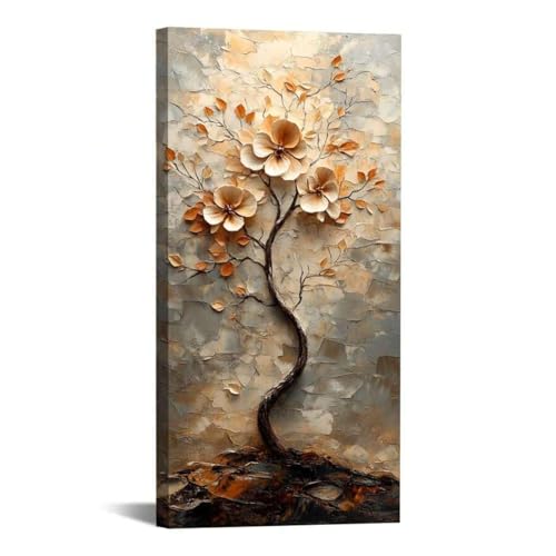 lianyibo Impressions sur toile d'arbre de vie coloré art mural d'arbre peinture abstraite sur toile texturée image 60x120 cm sans cadre lianyibo Impressions sur toile d'arbre de vie coloré art mural d'arbre peinture abstraite sur toile texturée image 60x120 cm sans cadre von lianyibo