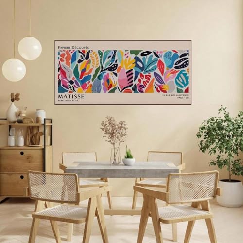lianyibo Stück abstraktes Blumenölgemälde, Druckkunst, Retro-Wanddekoration, farbenfrohes Landschaftsplakat, für Büro, Wohnzimmer, 70 x 140 cm, rahmenlos lianyibo Stück abstraktes Blumenölgemälde, Druckkunst, Retro-Wanddekoration, farbenfrohes Landschaftsplakat, für Büro, Wohnzimmer, 70 x 140 cm, rahmenlos von lianyibo