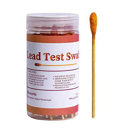 libelyef Bleifarbe Test-Kit mit 60 Stück Testtupfer, Tauchen in Wasser Blei-Farb-Test-Kit zum Testen von Hausfarbe und Metall – einfach zu bedienen, schnelle Testergebnisse in 30 Sekunden von Liberty Furniture