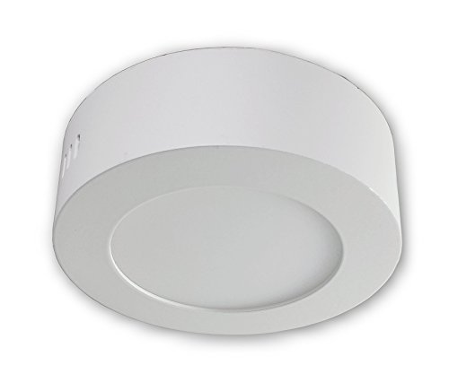 LICHT DISCOUNT LED Aufbauleuchte Aufbaupanel 6 Watt | 2800K Warmweiß | Moderne Deckenlampe weiß | Aufbaustrahler Rund 230V aus Aluminium | Deckenleuchte Panelleuchte Aufputz Ø123 mm | LICHT DISCOUNT LED Aufbauleuchte Aufbaupanel 6 Watt | 2800K Warmweiß | Moderne Deckenlampe weiß | Aufbaustrahler Rund 230V aus Aluminium | Deckenleuchte Panelleuchte Aufputz Ø123 mm | von LICHT DISCOUNT