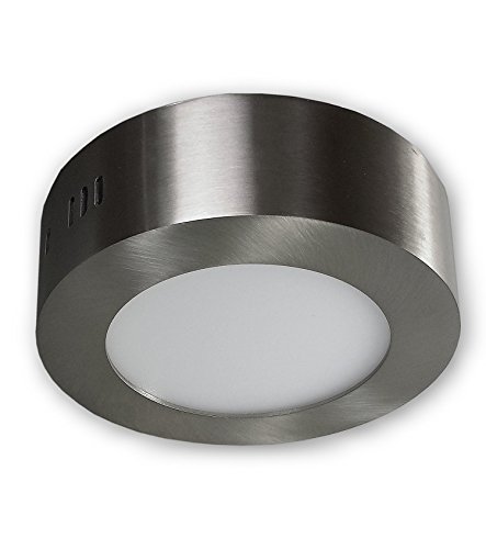 LICHT DISCOUNT Dimmbare LED Aufbauleuchte 6W warmweiß 2800K | Aufbauspot Aufbaustrahler rund 230V aus Aluminium | Deckenleuchte Aufputz alu gebürstet | Decken Panelleuchte LICHT DISCOUNT Dimmbare LED Aufbauleuchte 6W warmweiß 2800K | Aufbauspot Aufbaustrahler rund 230V aus Aluminium | Deckenleuchte Aufputz alu gebürstet | Decken Panelleuchte von LICHT DISCOUNT