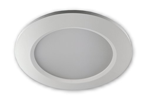 LED Einbaustrahler Badezimmer | Badstrahler Weiß 10W 230V IP44 | Badlampe Badleuchte per Schalter 3 Lichtfarben einstellbar - warm, kalt, neutralweiß | auch für überdachte Außenbeleuchtung geeignet von LICHT DISCOUNT