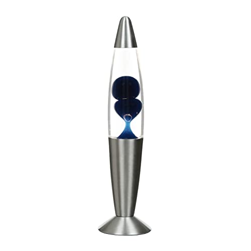 Lavalampe Glas Aluminium in Silber Klar Blau Wohnzimmer H:36 cm G9 inklusive Leuchtmittel stimmungsvolle Retro Tischlampe TIMMY Lavalampe Glas Aluminium in Silber Klar Blau Wohnzimmer H:36 cm G9 inklusive Leuchtmittel stimmungsvolle Retro Tischlampe TIMMY von Licht-Erlebnisse