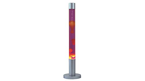 Rabalux 4112, Dovce Lavalampe, Glas, 40 Watt, E14, violett/orange/silber, 18,5 x 18,5 x 76 cm von rabalux