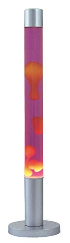 Rabalux 4112, Dovce Lavalampe, Glas, 40 Watt, E14, violett/orange/silber, 18,5 x 18,5 x 76 cm von rabalux