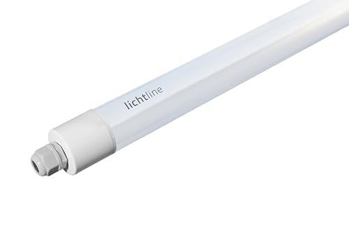 lichtline LED-Feuchtraumleuchte IndustryLUX TUBOLA 1500 K3 811595300022, 150 cm, neutral- bis kaltweiß 4000K/5000K/6500K, IP65, 28W, 4.200 lm von lichtline