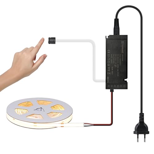 lichtvoll COB Led Streifen 3M Warmweiß mit Berühren Dimmer Schalten und 36W Netzteil, Unterbauleuchte für Akustikpaneele und Küche lichtvoll COB Led Streifen 3M Warmweiß mit Berühren Dimmer Schalten und 36W Netzteil, Unterbauleuchte für Akustikpaneele und Küche von lichtvoll