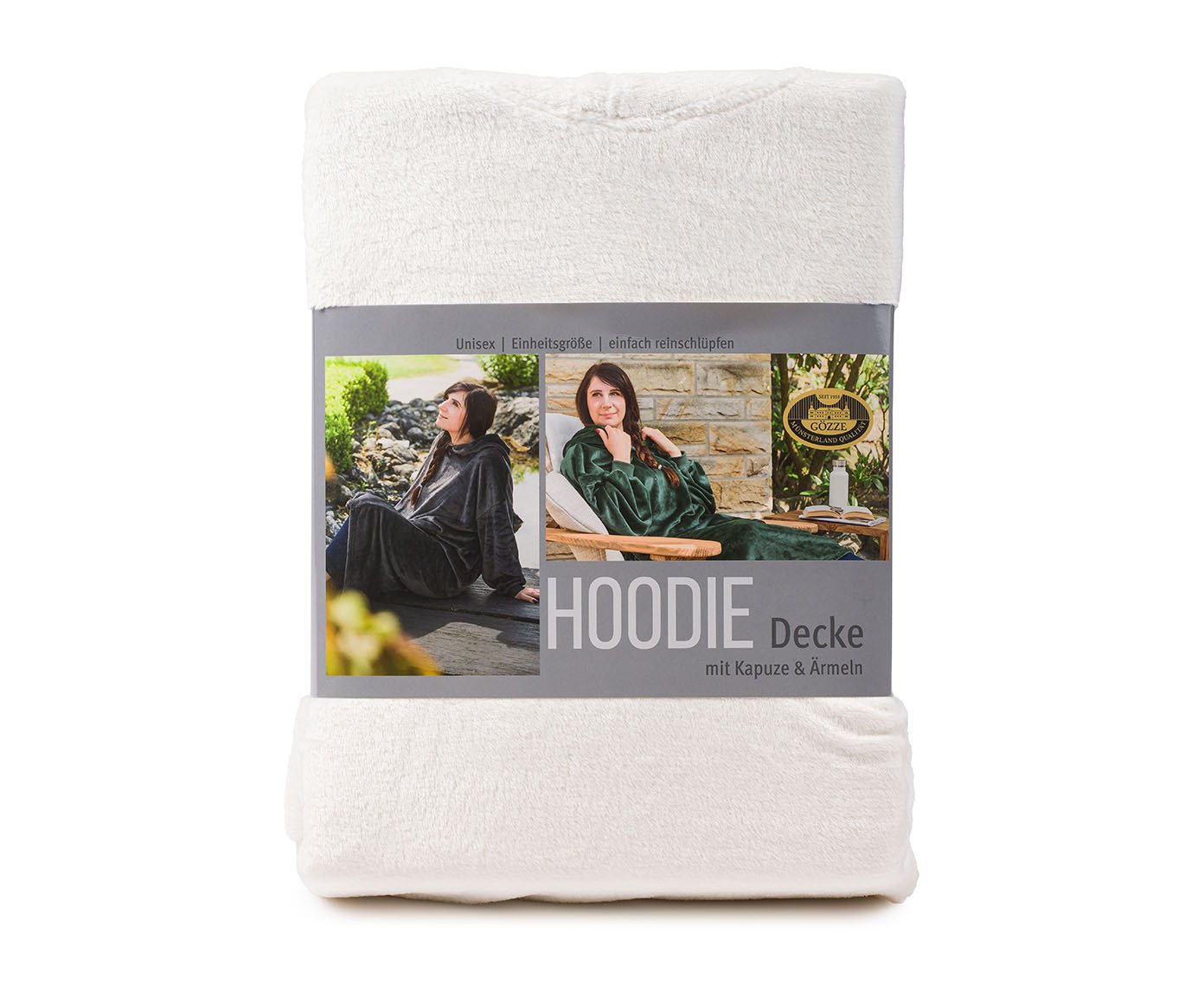 Wohndecke Hoodie-Decke, liebling, mit Stickbündchen an Ärmel und seitlichen Schlupftaschen,Einheitsgröße Wohndecke Hoodie-Decke, liebling, mit Stickbündchen an Ärmel und seitlichen Schlupftaschen,Einheitsgröße von liebling