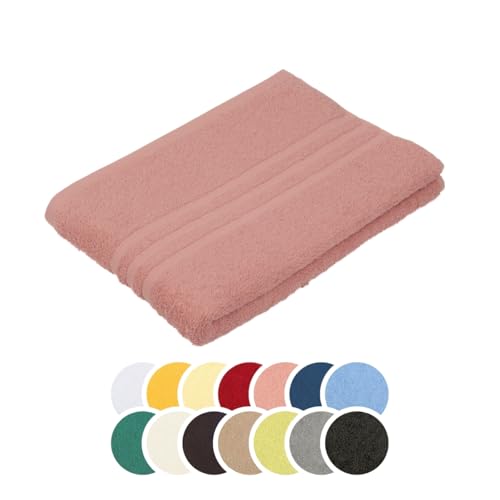 liebling Badetuch, 100% Baumwolle, Serie Borkum, 100 x 150 cm, 60 Grad waschbar, trocknergeeignet, Farbe: Altrosa liebling Badetuch, 100% Baumwolle, Serie Borkum, 100 x 150 cm, 60 Grad waschbar, trocknergeeignet, Farbe: Altrosa von liebling