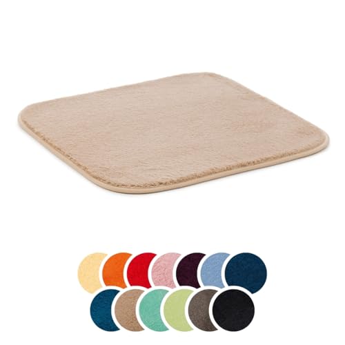liebling Badteppich, 100% Polyester - Mikrofaser, Serie Santos, 50 x 45 cm,1500 g/m², 30 Grad waschbar, Farbe: Sand liebling Badteppich, 100% Polyester - Mikrofaser, Serie Santos, 50 x 45 cm,1500 g/m², 30 Grad waschbar, Farbe: Sand von liebling