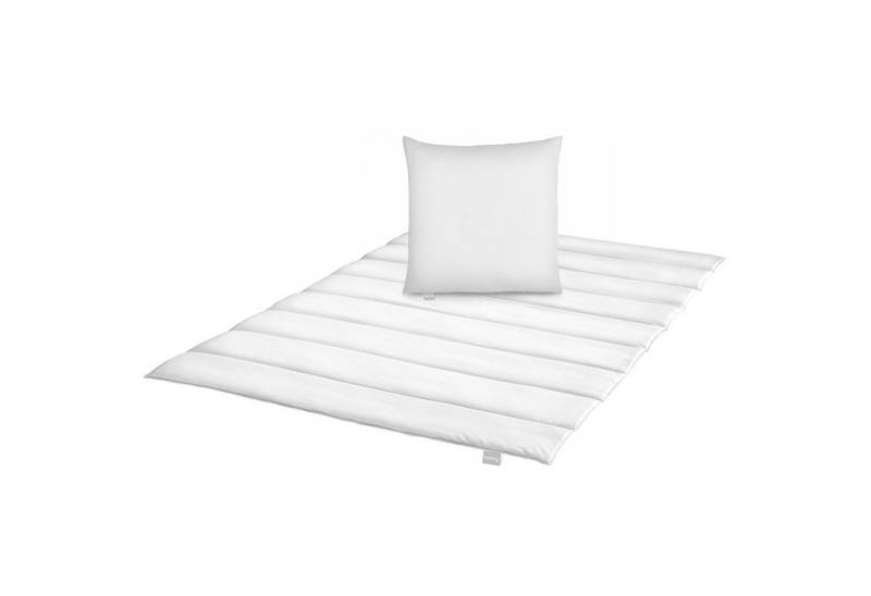 liebling Bettdecke + Kopfkissen Bettwaren-Set, Füllung: 100% Polyester, Bezug: 100% Polyester (Mikrofaser), für Allergiker geeignet, hautschonend, pflegeleicht, langlebig von liebling