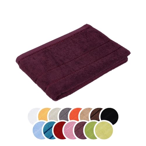 liebling Duschtuch, 100% Baumwolle, Serie Potsdam, 70 x 100 cm, 60 Grad waschbar, trocknergeeignet, Farbe: Brombeere liebling Duschtuch, 100% Baumwolle, Serie Potsdam, 70 x 100 cm, 60 Grad waschbar, trocknergeeignet, Farbe: Brombeere von liebling