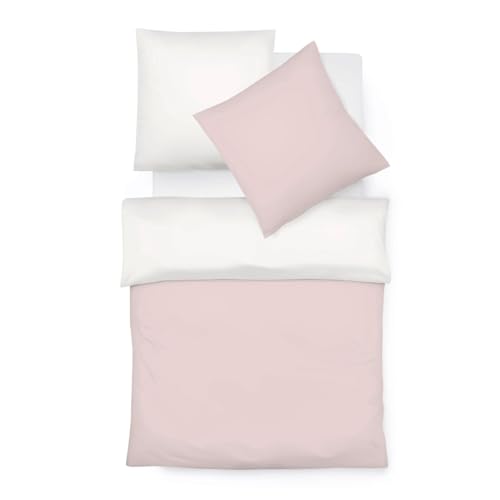liebling Halbleinen Bettwäsche 200 x 200 + 2 x 80 x 80 cm, Farbe pink-Creme, Bettbezug aus 50% Leinen & 50% Baumwolle, kühlend & atmungsaktiv, waschbar 60 Grad, Ökotex 100 liebling Halbleinen Bettwäsche 200 x 200 + 2 x 80 x 80 cm, Farbe pink-Creme, Bettbezug aus 50% Leinen & 50% Baumwolle, kühlend & atmungsaktiv, waschbar 60 Grad, Ökotex 100 von liebling