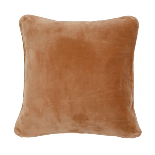 liebling Kissen Cashmere Feeling, Kissenbezug aus 100% Ultra Flauschiger Mikrofaser, waschbar, 50 x 50 cm, Sand von liebling