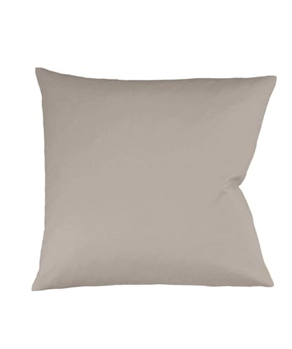 liebling Kissenhülle Interlock Jersey 40 x 40 cm, Farbe Taupe, Kissenbezug aus 100% Baumwolle, edler Glanz, waschbar 60 Grad, Ökotex 100 liebling Kissenhülle Interlock Jersey 40 x 40 cm, Farbe Taupe, Kissenbezug aus 100% Baumwolle, edler Glanz, waschbar 60 Grad, Ökotex 100 von liebling