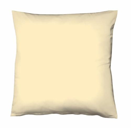 liebling Kissenhülle Interlock Jersey 40 x 40 cm, Farbe vanille, Kissenbezug aus 100% Baumwolle, edler Glanz, waschbar 60 Grad, Ökotex 100 liebling Kissenhülle Interlock Jersey 40 x 40 cm, Farbe vanille, Kissenbezug aus 100% Baumwolle, edler Glanz, waschbar 60 Grad, Ökotex 100 von liebling