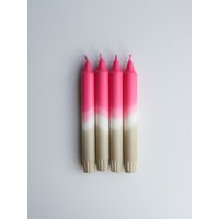 Dip Dye Candles Neon Pink X Taupe - Handgefärbte Kerzen Als Bunte Dekoration Für Schlafzimmer, Wohnzimmer & Küche Oder Geschenkidee Dip Dye Candles Neon Pink X Taupe - Handgefärbte Kerzen Als Bunte Dekoration Für Schlafzimmer, Wohnzimmer & Küche Oder Geschenkidee von lielldesign