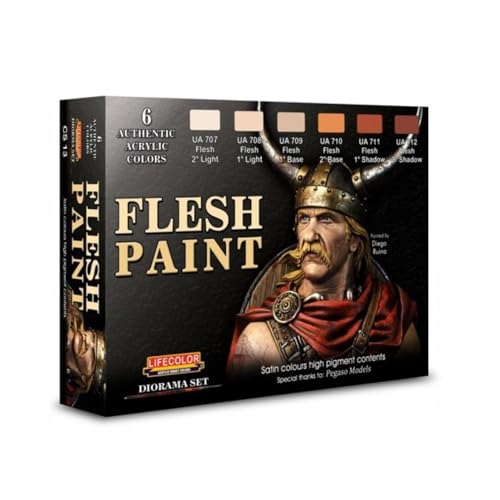 Flesh Paint Set 6 x 22 ml Acryl Farben von lifecolor