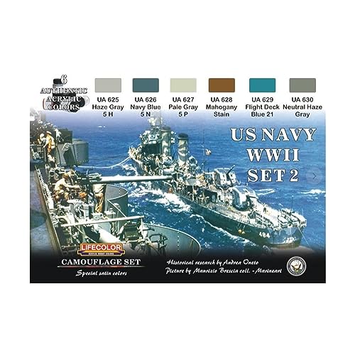 LifeColor U.S. Navy WWII set 2 (22ml x 6) # LC-CS25 von lifecolor