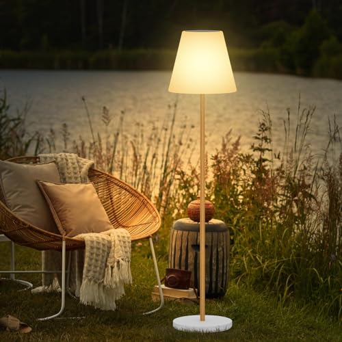 Light to Hope outdoor stehlampe，4 einstellbare Lichtmodi Solar stehlampe outdoor.IP44 Wasserdichte vertikale stehleuchte garten solar für innen,Wasserdicht Stehlampe Außen für Terrassen、Garten von light to hope