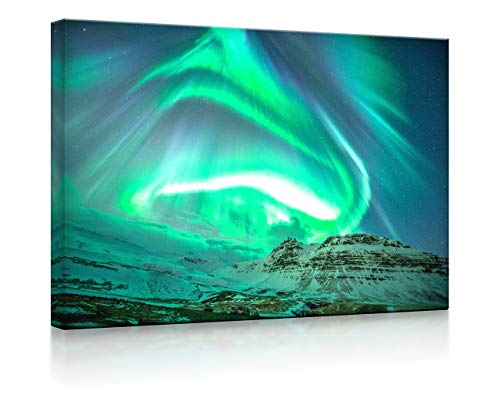 lightbox multicolor | LED Bild | Nordlichter über Island | 100x70 cm | Fully Lighted von lightbox multicolor