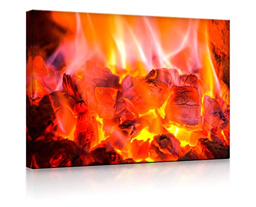 lightbox multicolor | LED Leinwandbild | Feuer und Glut | 100x70 cm | Fully Lighted von lightbox multicolor