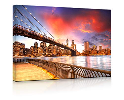 lightbox multicolor | Beleuchtetes Bild | Brooklyn Bridge Park New York | 60x40 cm | Fully Lighted von lightbox multicolor