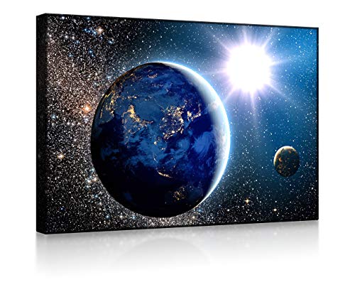 lightbox multicolor | LED Bild | Erde im Weltall | 60x40 cm | Front Lighted von lightbox multicolor