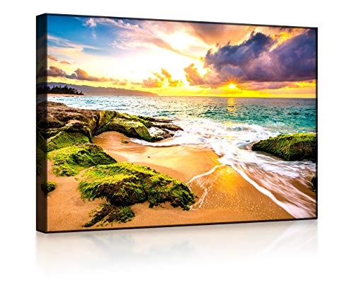 lightbox multicolor | Leuchtbild | Sonnenuntergang auf Hawaii | 100x70 cm | Front Lighted von lightbox multicolor
