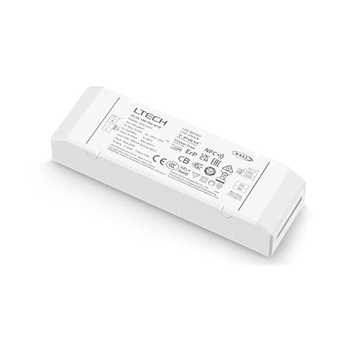 LIGHTEU®, DALI 20W 100-700mA 9-42VDC LED Intelligenter Treiber Konstantstrom Dimmbares Transformator-Netzteil T-PWM™Dimmung DALI-2 DT6 SE-20-100-700-W1D von lighteu