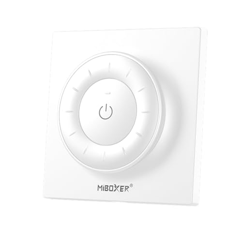 LIGHTEU®, Miboxer 2.4GHz Fernbedienung mit drehbarem Rad Magnethalterung Farbtemperatur Helligkeit dimmbar, K3 von lighteu
